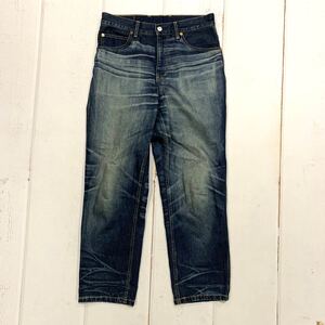 14 ▼ 日本製!! LEVI’S × JUNYA WATANABE COMME des GARCONS リーバイス インディゴ ハイウエストジーンズ デニムパンツ size:XS 古着