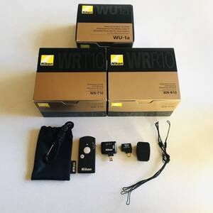 Nikon / ニコン　ワイヤレスリモートコントローラー3点セット WR-T10・ WR-R10・WU-1aのセット　元箱説明書あり・動作確認済・美品