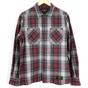 NEIGHBORHOOD LOGGER C-SHIRT.LS M レッド グレー チェック 長袖 シャツ 171ARNH-SHM01 ネイバーフッド,