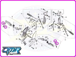 【新品】 ボルト＆カラー 代用品 (バンクセンサー/ステップ) NSR250R MC18 MC21 MC28