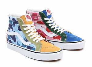 A BATHING APE × Vans SK8-Hi "Multi Camo" 29cm VN0A38GF7BM