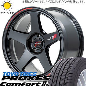 225/45R18 サマータイヤホイールセット クラウン etc (TOYO PROXES Comfort2S & RMPRacing TR50 5穴 114.3)