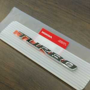 ★☆送料無料 ホンダ純正 ターボ エンブレム 未使用 honda TURBO Emblem JDM OEM☆★