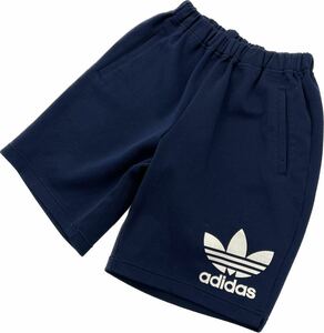 adidas ☆ トレフォイル デカロゴ ネイビー ジャージ ショーツ ハーフパンツ ショートパンツ M スポーツ ストリート アディダス■Ja6415