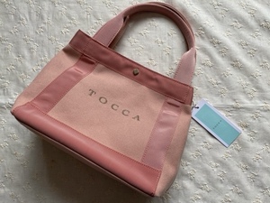 TOCCA トッカ 大人気完売『LOGO CANVAS TOTE』ピンク キャンバストートバッグ 未使用タグあり