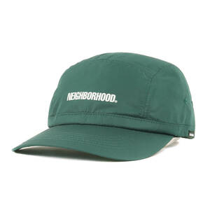 【美品】NEIGHBORHOOD ネイバーフッド キャップ / 24SS ポリエステルタフタ ジェットキャップ (JET CAP-1) / グリーン / 帽子