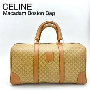 CELINE (オールドセリーヌ) マカダム柄 ミニボストンバッグ 