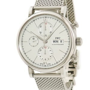 【3年保証】 IWC ポートフィノ クロノグラフ IW391007 バー スモセコ デイデイト 自動巻き メンズ 腕時計