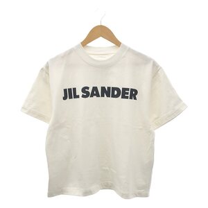 JIL SANDER / ジルサンダー | 2023SS | T-SHIRT CN SS プリントロゴ コットンジャージーTシャツ | XS | アイボリー | レディース