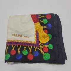 CELINE シルクスカーフ 約90cm x 90cm