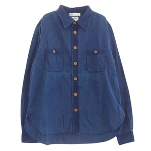 VISVIM ビズビム 16AW 0116205011026 SHIRT GIZA FLANNEL ギザフランネル 長袖 シャツ ブルー系 1【中古】