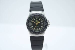 【美品 保証付 動作確認済】TAG Heuer Formula 1 WA1416 Black & Yellow Quartz Ladies タグホイヤー クォーツ レディース #T387