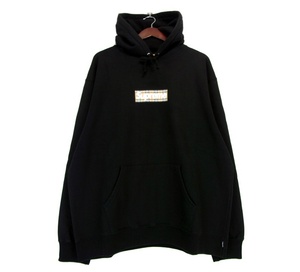 シュプリーム Supreme × バーバリー Burberry 22SS 【 Box Logo Hooded Sweatshirts 】 ノヴァチェック ボックス ロゴ パーカー　w21151