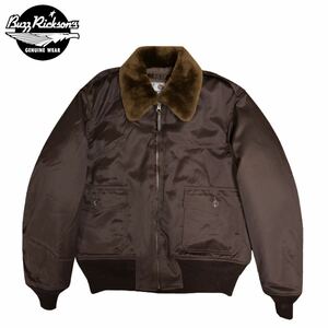 BUZZ RICKSON’S 01)BROWN/SIZE 40 BR15127 “TYPE B-10 TEST SAMPLE”バズリクソンズ フライトジャケット