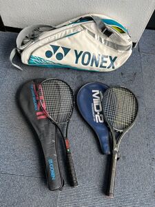 1円スタート GOSEN SR11 ラケット KAWASAKI TT-520 テニス YONEX ヨネックス バドミントン スポーツ ラケットまとめ