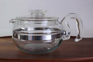 送料無料 PYREX ▼ パイレックス オールドパイレックス 耐熱ガラス ティーポット 6カップ 8336 フレームウェア ヴィンテージ アメリカ製