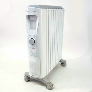 106 DeLonghi/デロンギ ベルカルド オイルヒーター RHJ75V0915-GY 10-13畳 暖房器具 ※中古