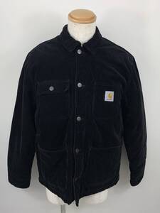 133-KM3018-120c Carhartt WIP カーハート MIHCIGAN COAT ミシガンコート I028628 ブラック Sサイズ コーデュロイ ジャケット キルティング