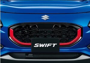 スズキ純正 スイフト (SUZUKI SWIFT)【フロントグリルガーニッシュ】【ZWP バーニングレッドパールメタリック】