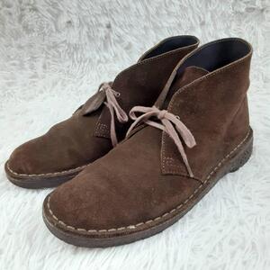 美品 26.5㎝◎クラークス Clarks デザ―トブーツ チャッカブーツ 茶