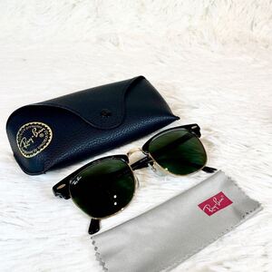 Ray-Ban　レイバン　RB3016　CLUBMASTER　W0365　サングラス　クラブマスター　ブラックレンズ　ブラックフレーム