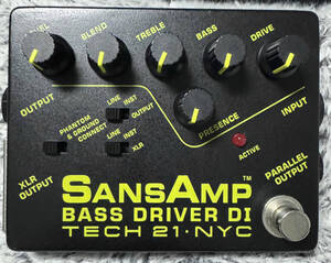 TECH21 SANSAMP BASS DRIVER DI