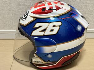 送料無料 ジャンク品 ★ Arai アライ SZ-Ram4X バイク ジェットヘルメット 侍 26 ★