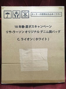 サントリー 18年春・夏ボスキャンペーン リサ・ラーソン オリジナル デニム調バッグ C.ライオン（ホワイト）