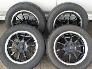 バリ山 G-SPEED 15インチ 5.5J +43 PCD100 4穴 ハブ径67mm 185/65R15 4本セット アクア ヤリス ノート フィット ソリオ 普通車