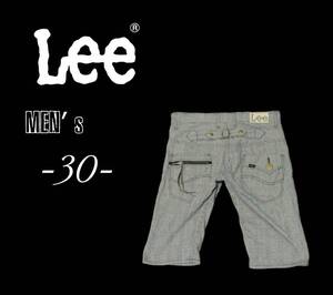 メンズ30◇LEE◇グレンチェック柄ハーフパンツ