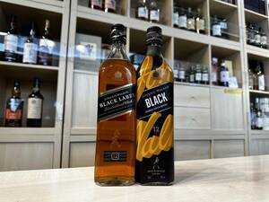 41536-37 ジョニーウォーカー ブラックラベル 12年 700ml 40％ 2本セット JOHNNIE WALKER