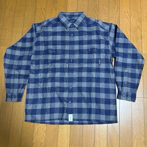 20SS DESCENDANT VANING CHECK LS SHIRT GRAY サイズ1 SMALL ディセンダント 長袖 シャツ チェック SHIRTS