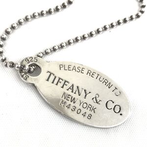 TIFFANY&Co. ティファニー リターントゥティファニー オーバル タグ ネックレス アクセサリー ペンダント ファッション シルバー おしゃれ