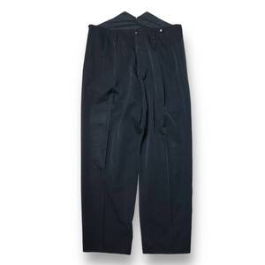 80s YOHJI YAMAMOTO POUR HOMME タックスラックスパンツ リペア考慮 S ブラック ヨウジヤマモト 店舗受取可