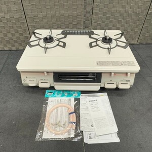 T955-O53-1234 Rinnai リンナイ 51-6055 RTE597BEL 都市ガス用 12A/13A グリル付き ガスコンロ ガステーブル 2024年製 説明書/ホース付 ⑨