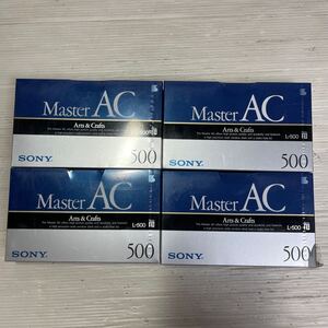 ◯B13 未開封 L-500 MAC SONY Master AC ベータマックス ビデオカセット 4個セット β ビデオテープ ソニー