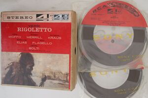 2Reel Tape Verdi, Anna Moffo Rigoletto FTC7008 RCA VICTOR RED SEAL US /00780