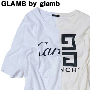 1 未使用【GLAMB by glam Separate CS GG17SP/CS06 White x Off white グラム バイ グラム Tシャツ セパレート カットソー glamb Tシャツ】