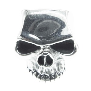 CRAZY PIG クレイジーピッグ LEMOLA SKULL RING レモラ スカル リング シルバー系 17号【美品】【中古】