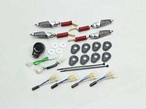 MT-07(18/RM19J)用 LEDダガーウインカーKit(メッキ×スモークレンズ)｜ハリケーン