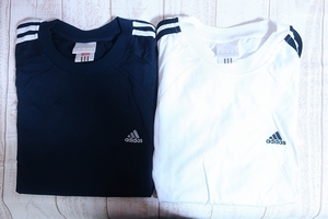 6-2550A/adidasサイドラインTシャツ アディダス 2点セット 