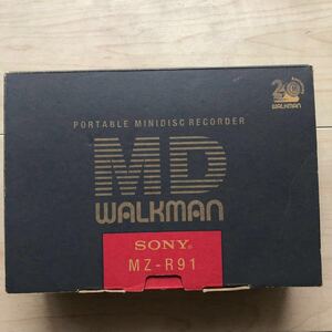 SONY MD WALKMAN ソニー MDウォークマン MZ-R91 ポータブルミニディスクレコーダー 付属品完備(一部未使用)