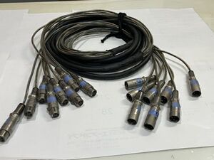 CANARE　XLR　8ch 5m　国内品　中古品　動作品　擦傷錆汚れ等有り　現状渡し　写真と同等品