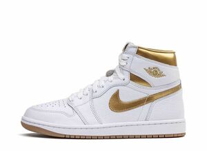 Nike WMNS Air Jordan 1 Retro High OG "White and Gold" 27cm FD2596-107