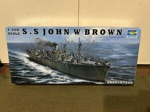 【1/350】トランペッター 米海軍 ジョン・W・ブラウン リバティシップ 未使用品 プラモデル