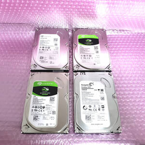 【 正常判定 HDD 】 Seagate ハードディスク SATA 3.5インチ 1TB ×4個セット データー消去済みです。#971