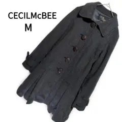 CECIL McBEE セシルマクビー ロングコート 毛80% シンプル M