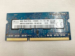 送料無料 4GB メモリ PC3L-12800S DDR3 SK hynixノート PC 用 低電圧 204pin ハイニックス PC3L - 12800S 画像参照 NC NR