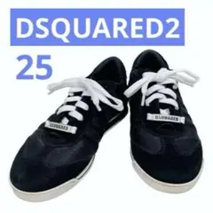 【DSQUARED2】ディースクエアード　ジャーマンローカットレザースニーカー