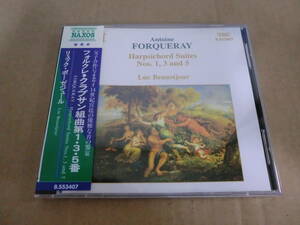 　【NAXOS断片帯】　フォルクレ　●　クラブサン組曲第1・3・5番　リュック・ポーゼジュール　[1994年]　⑩